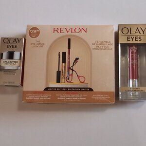 A BUNDLE of EYE MAKEUP PRODUCTS from REVLON and OLAY EYES SHEA BUTTER & EYE BAG